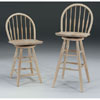 Unfinished Spindle Back Swivel Stool S-60_(IC)