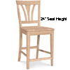 Unfinished Fanback Counter Stool S-918_(IC)