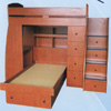 Custom Made Twin/Full Loft Bed T-6(CT)
