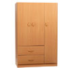 3-Door And 2-Jumbo Drawer Wardrobe W337_(WP)