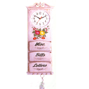Letter Rack With Clock 1013 (PJ)