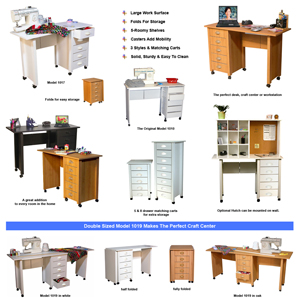 Mobile Desk Double & Craft Center 1019(VHFS)