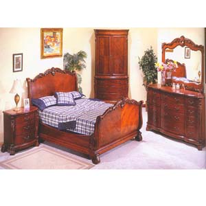 Kensington Manor Sleigh Bedroom Set 1123 (WD)