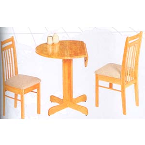 3-Pc All Natural Dining Set 1220-30/60 (WD)