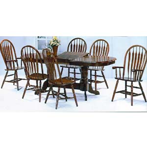 Dark Oak Dinette Set 1261-84/08/09 (WD)