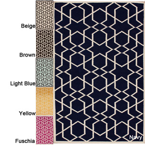 Handmade Flatweave Marrakesh Kilim Wool Rug 14377434(OFS403)