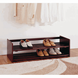 Mahogany Finish Stacking Shoe Racks 17081W(OIFS20)