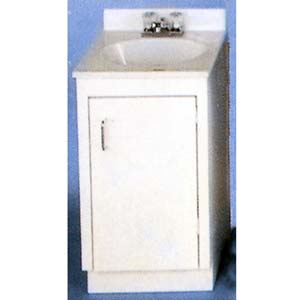 19 In. x 17 In. Metal Vanity Base Cabinet (ARC)