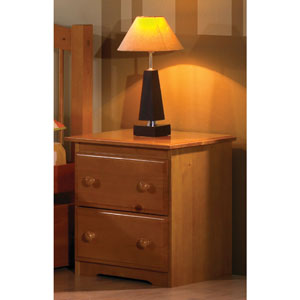 Solid Wood Two-drawer Nightstand 2011(OFS)