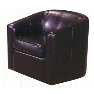 Cappuccino Swivel Bycast PVC  Chair 2076-42 (WD)