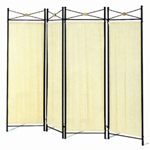 Four Panel Screen with Black Medalion 2707(CO)