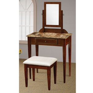 Faux Marble Top Vanity Set 300084 (CO)