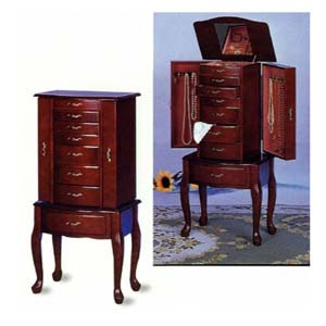 Deluxe Queen Anne Jewelry Armoire 3012 (CO)