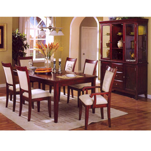 7 Pc Cherry Finish Dining Set CM3265T-84/SC/AC