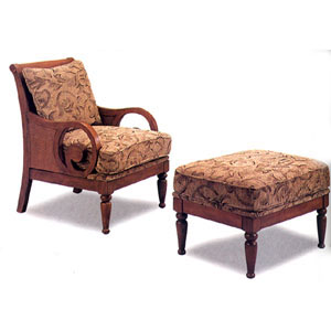 Island Inspired Chair And Ottoman 3611/12 (CO)