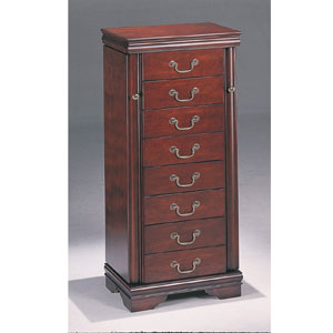 Jewelry Armoire in Cherry - Louis Philippe 3988(CO)
