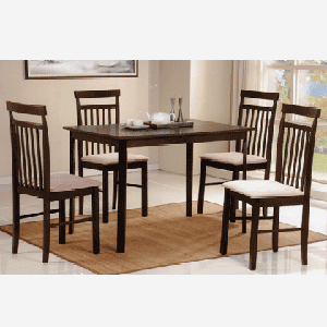 5-PC Wooden Dining Set in Espresso 4004(PJ)