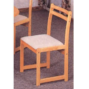 Natural Wood Chair With Padded Seat 4125 (CO)