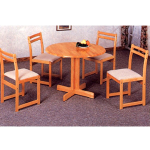 5-Pc Solid Wood Dinette Set In Natural Finish 4142-25 (CO)
