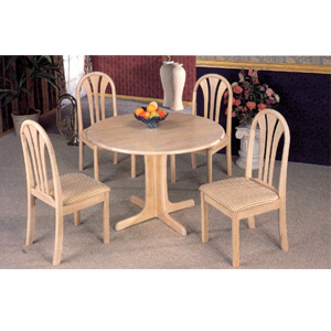 5-Pc White Wash Dinette Set 4176/4154 (CO)