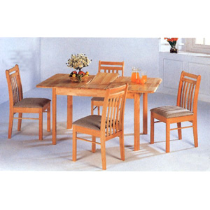 5-Pc Set Solid Wood Table And Chairs 4180-21 (P)