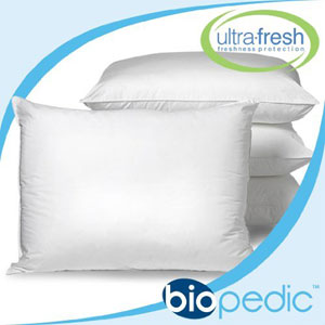 Pillows: BioPEDIC UltraFresh Anti bacterial 4 Pack Bed Pillows