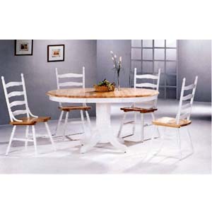 5-Pc Natural/White Dinette Set 4196/4703 (CO)