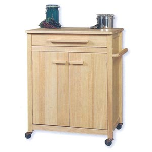 Storage Hardwood Work Island 43513NAT-01-KD-U (LN)