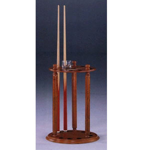 Oak Finish Round Cue Rack 4370 (CO)