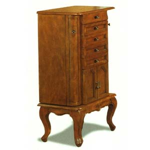 Jewelry Armoire In Dark Oak Finish 4377 (CO)