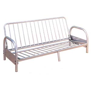 Silver Futon Sofa 4506-SL (VL)