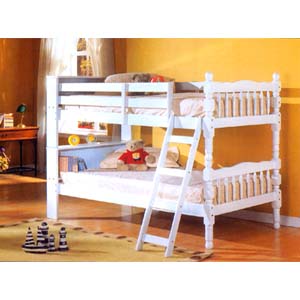 Twin-Twin Convertible Bunkbed With Bookcase 4521_ (ML)