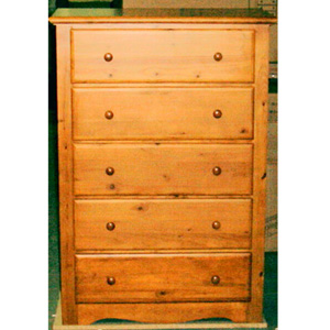 Ponderosa Hone Pine 5-Drawer Chest 4535_ (ML)