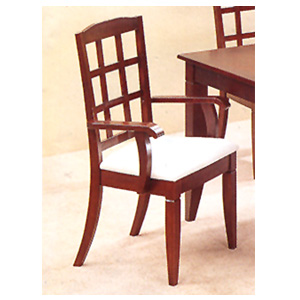Block Back Arm Chair In Cherry Finish 4748 (CO)
