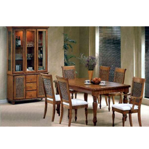 7-Pc Honey Oak Finish Dining Set 4764-65 (CO)