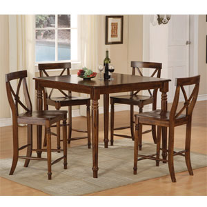 5-Pc Counter Height Dining Set 4804 (WD)