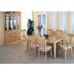 7-Pc Corinth Style Maple Veneer Dinete Set 5881-82 (CO)