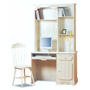 Computer Desk And Hutch Antique White Wash Finish Computer Desk