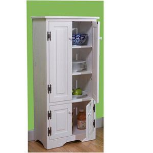 Solid Wood Storage Cabinet: Simple Living Extra tall Cabinet 61888 OFS ...