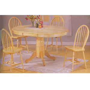 5 Pc Natural Finish Dinette Set 7015 (A)