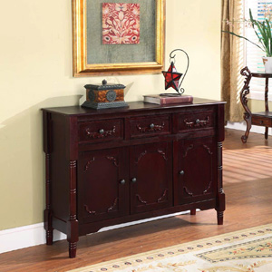 Wood Console Sideboard Table with Drawers and Storage R1021(