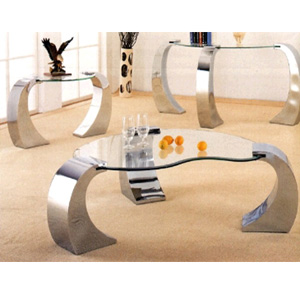 Bevelled Glass Top Coffee Table 720058 (CO)