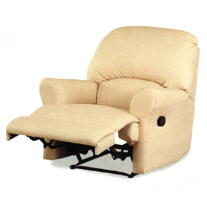 Bone Leather Match Chaise Recliner 7373BNE (CO)