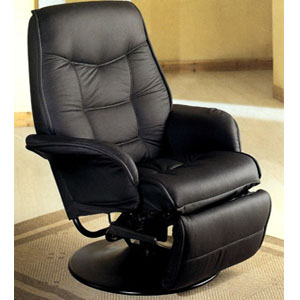 Leatherette Cushion Swivel Recliner 75_ (COFS70)