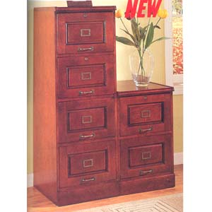 Cherry Finish File Cabinet 80030_ (CO)