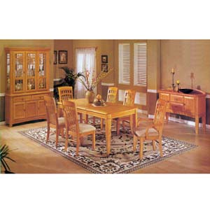 7-Piece Oak Mission Dinette Set 8055 (A)