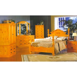 Aspen Rustic Wood Bedroom Set 8100 (ML)