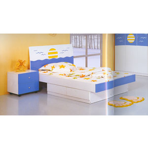 Twin Size Sunrise Theme Bed 852(PF)