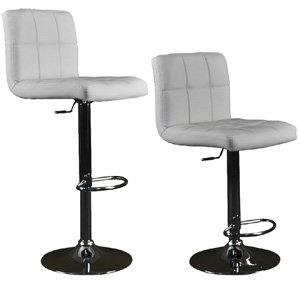 Air Lift Adjustable Swivel Bar Stool Set of 2 9101_(KBFS)