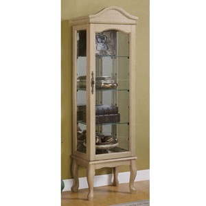 Antique white discount curio cabinet